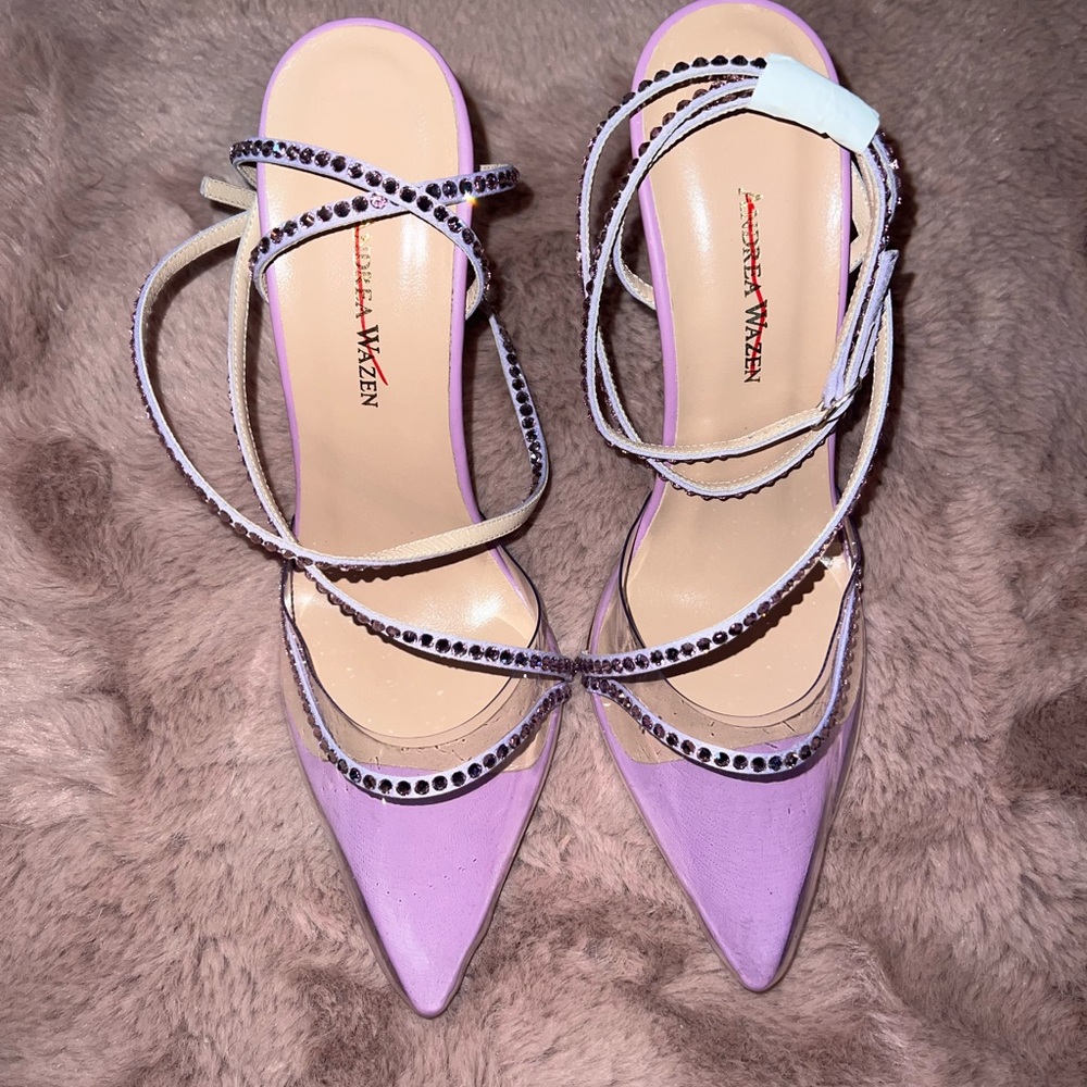 Andrea Wazen Dassy Sunset Embellished Pumps - Picture 2 of 7